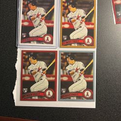 Mike Trout 2011 Topps Update Reprint Card