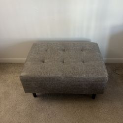 SIMPLIHOME Shay Mid Century Modern Rectangle Coffee Table Storage Ottoman