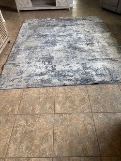 Beautiful gray and blue rug