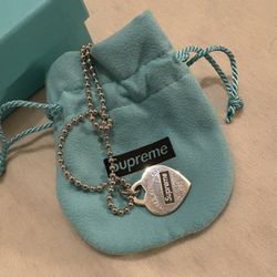 Tiffany & co x Supreme necklace 