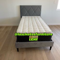 Twin Size Bed Frame With Mattress 