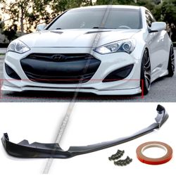 For 13-16 Hyundai Genesis 2DR KDM KS Style Front Bumper Lip Spoiler Splitter