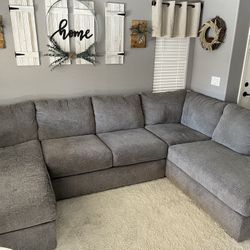 Large Sectional Couch - Gray