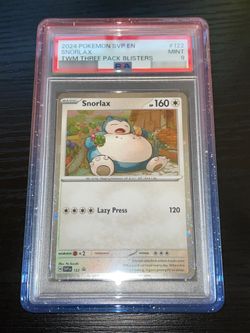 Pokemon SV Promo Snorlax PSA 9 with guard