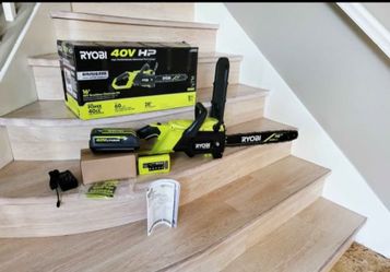 Ryobi 40V HP Brushless 16 in. Battery Chainsaw with 4.0 Ah Battery and Charger