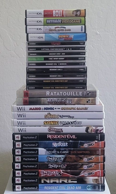 Vintage Video Games Complete With Manuals/ Read Full Description Before Asking