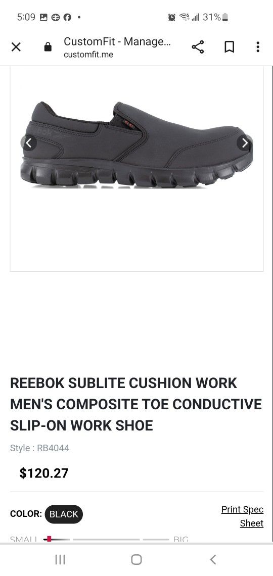 Work Shoes Reebok Company