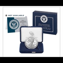 250th Anniversary United States Navy American Eagle One Ounce Silver Proof Coin