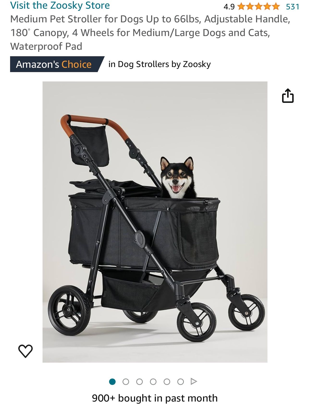 Medium Pet Stroller for Dogs