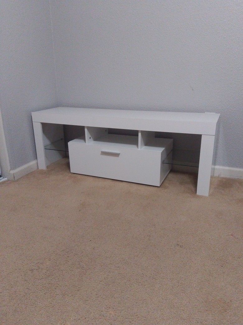 White TV Stand 
