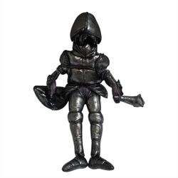 Folkmanis Folktails Knight Hand Puppet Plush 18" Stuffed Animal Medieval Silver