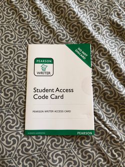 Pearson Writer Access Card