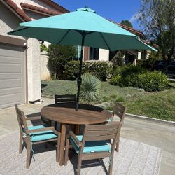 Crate & Barrel Outdoor Dining Set