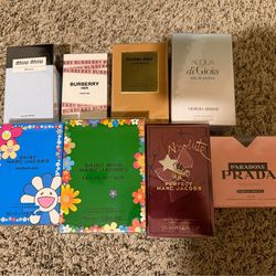 Women’s fragrances (Prada, Marc Jacob, Burberry,etc)