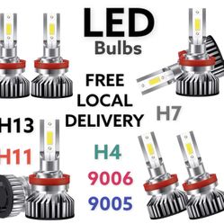 LED Bulbs H13 Super Bright H4 9006 White H7 9005  H4 H11