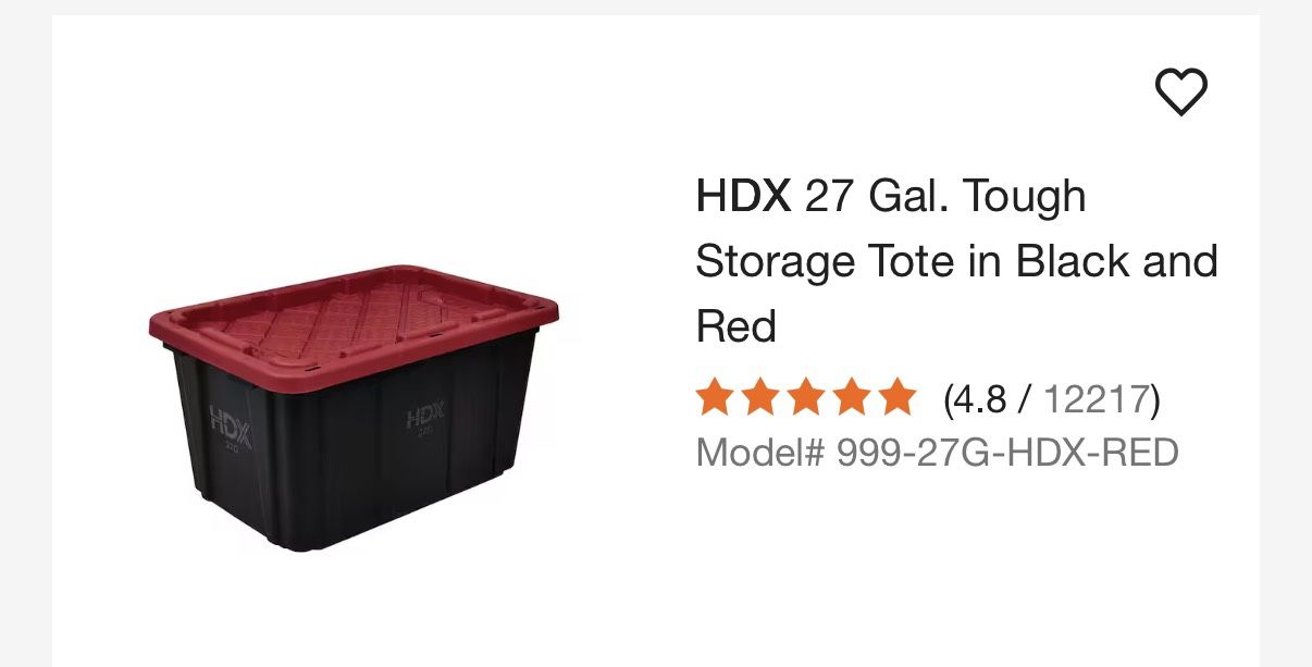27 Gallon Storage Totes 6 Count