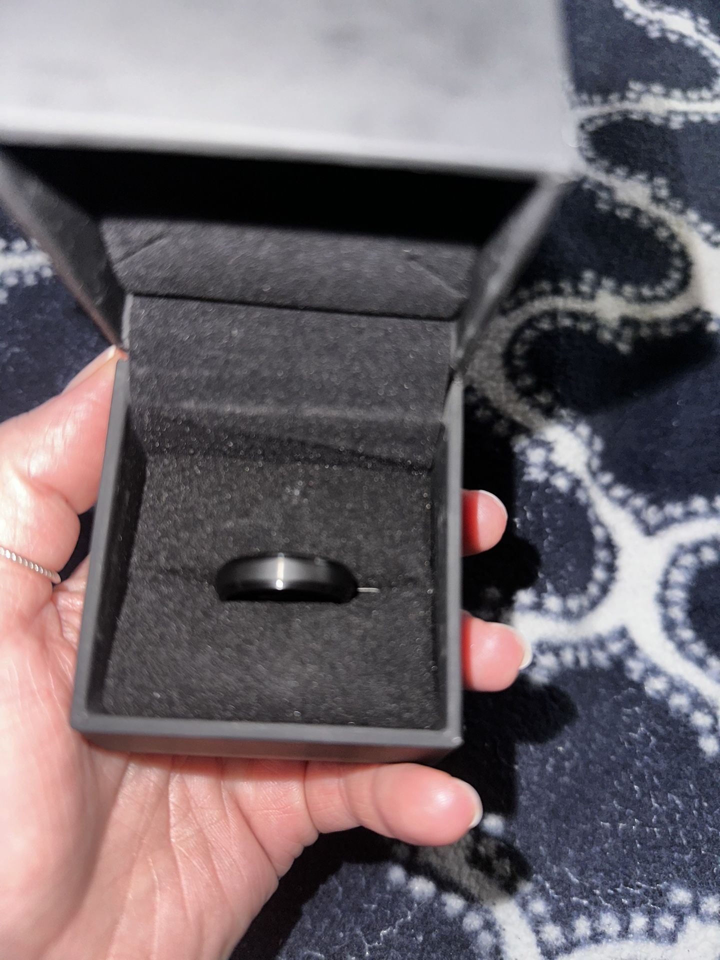 6mm Black Tungsten Carbide Men’s Wedding Band