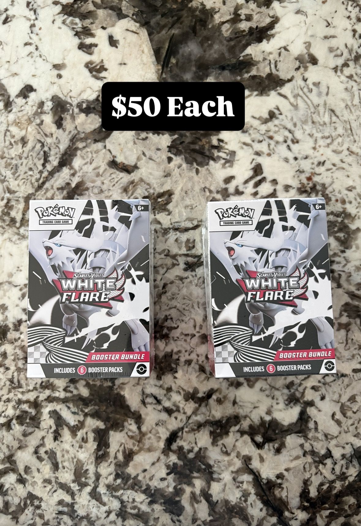 Pokémon White Flair Booster Bundles Sealed $50 Each