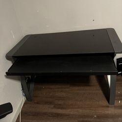 Glass Computer Desk W Chair Set