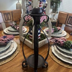 Wrought Iron Candle Holder