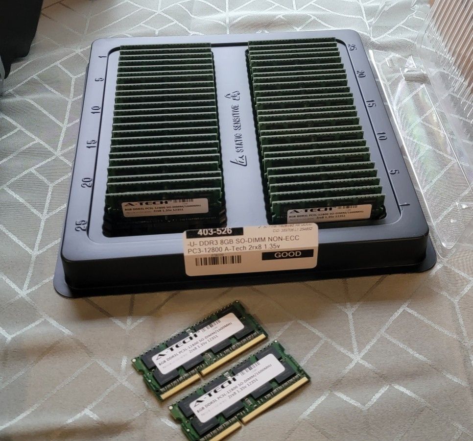 New DDR3 PC3L 12800S 8GB Laptop RAM Sticks