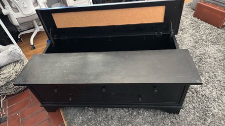 Wood coffee table with  drawers