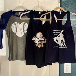 3 Moms / Women’s Baseball T-shirts / Tank Tops