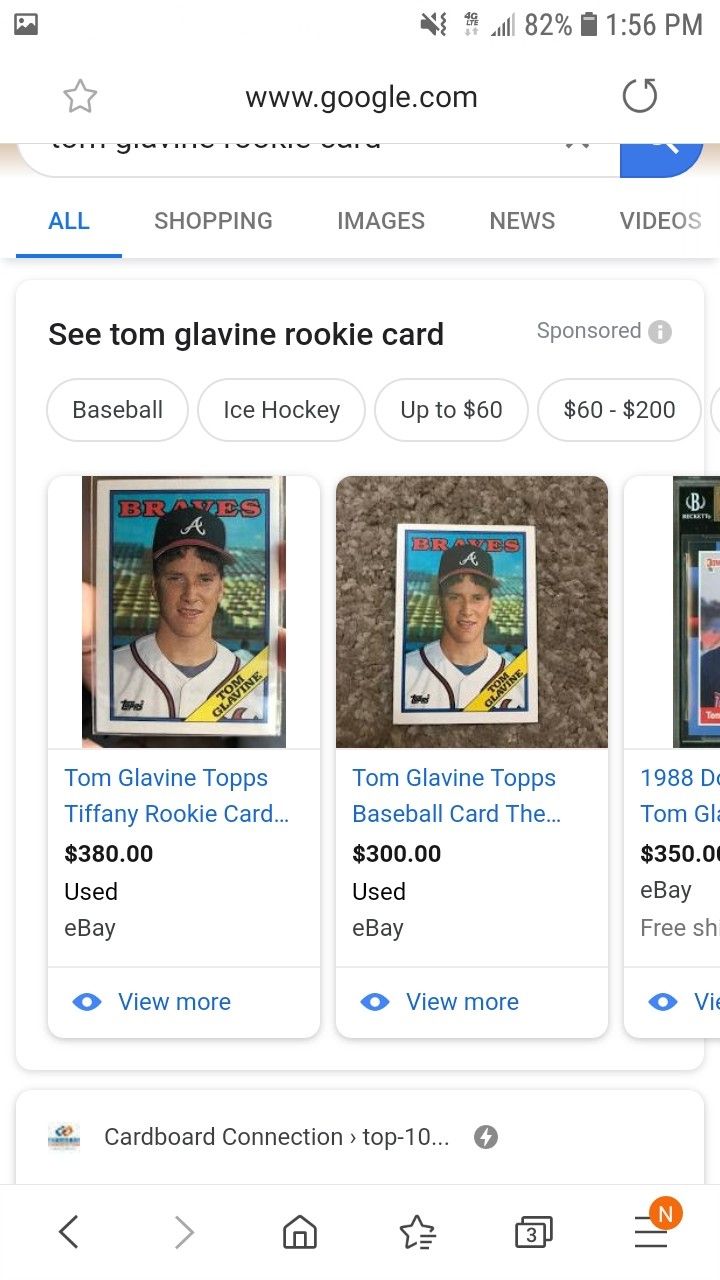 Tom Glavine Rookie Card for Sale in Bridgeport, CT - OfferUp