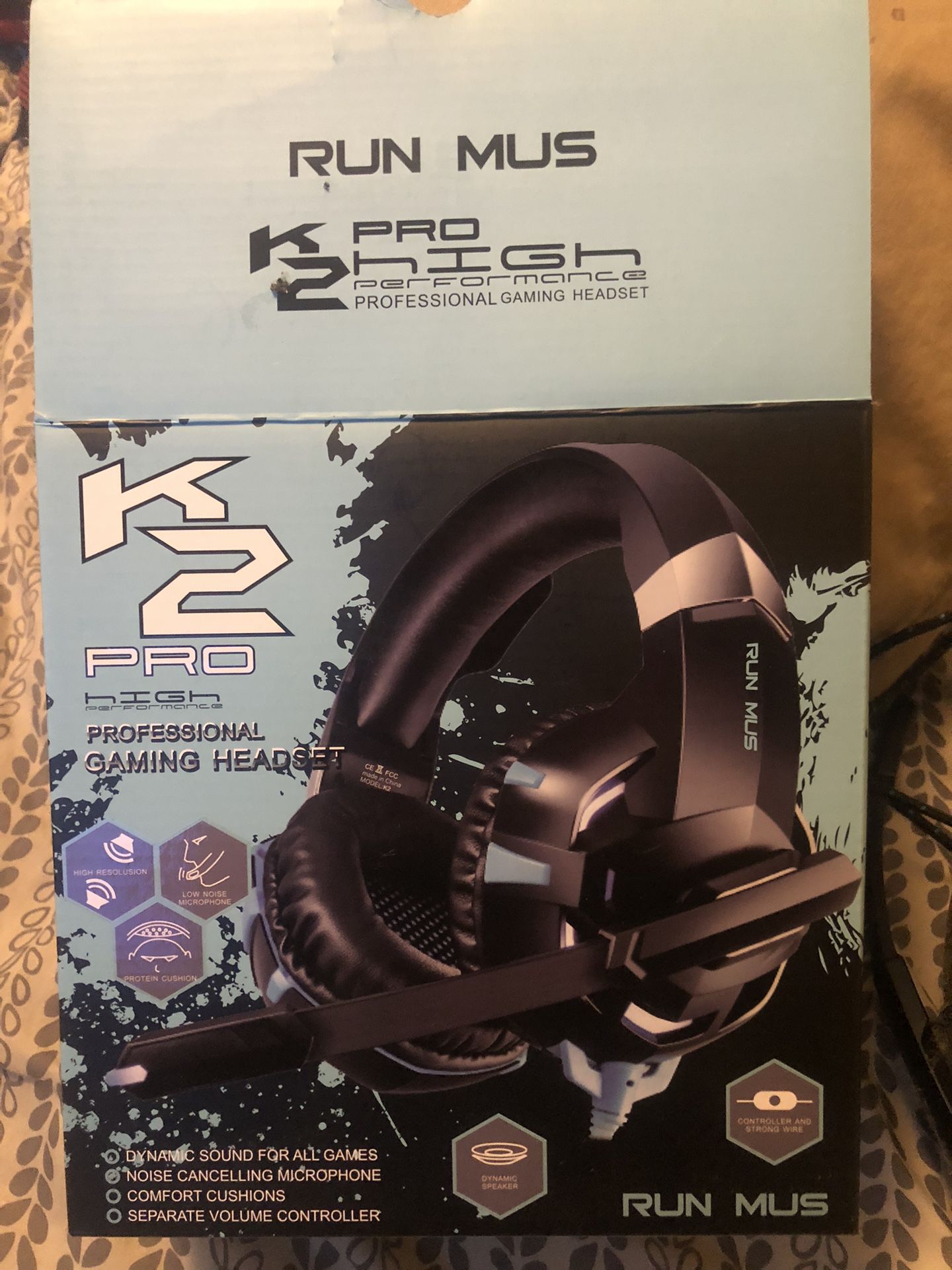 Run Ms K2 Pro Gaming Headset
