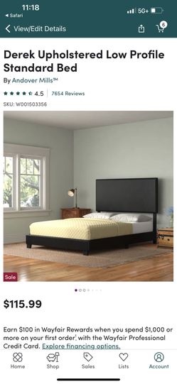 KING BLACK BED FRAME