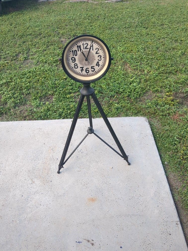 Clock On A Tripod