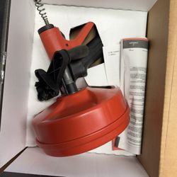 Brand new in the box rigid power spin plus drain cleaner with auto feed technology  Unclog your toilets and drains easily
