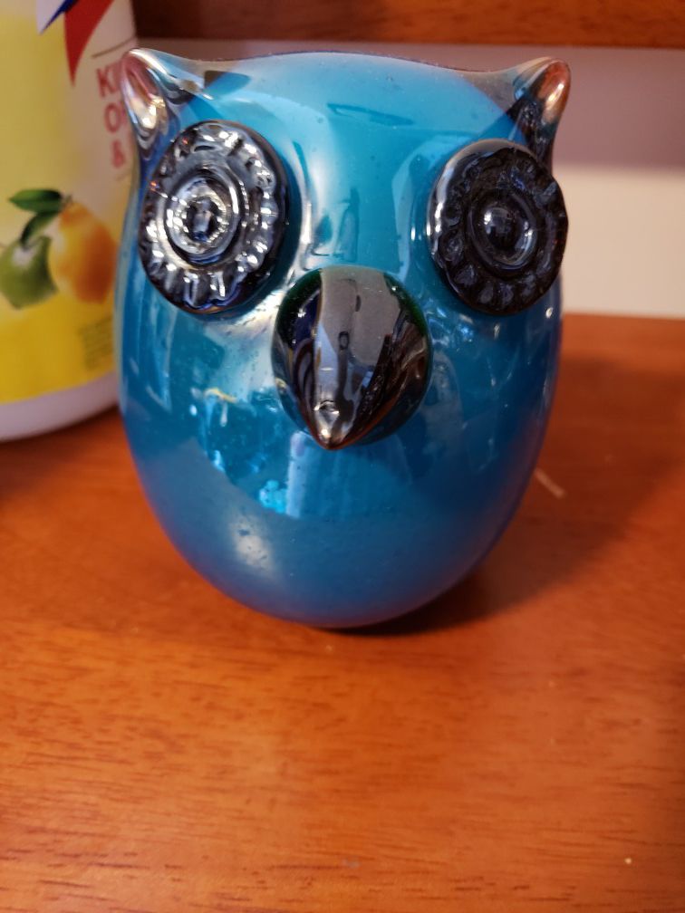 Glass Owl Decor