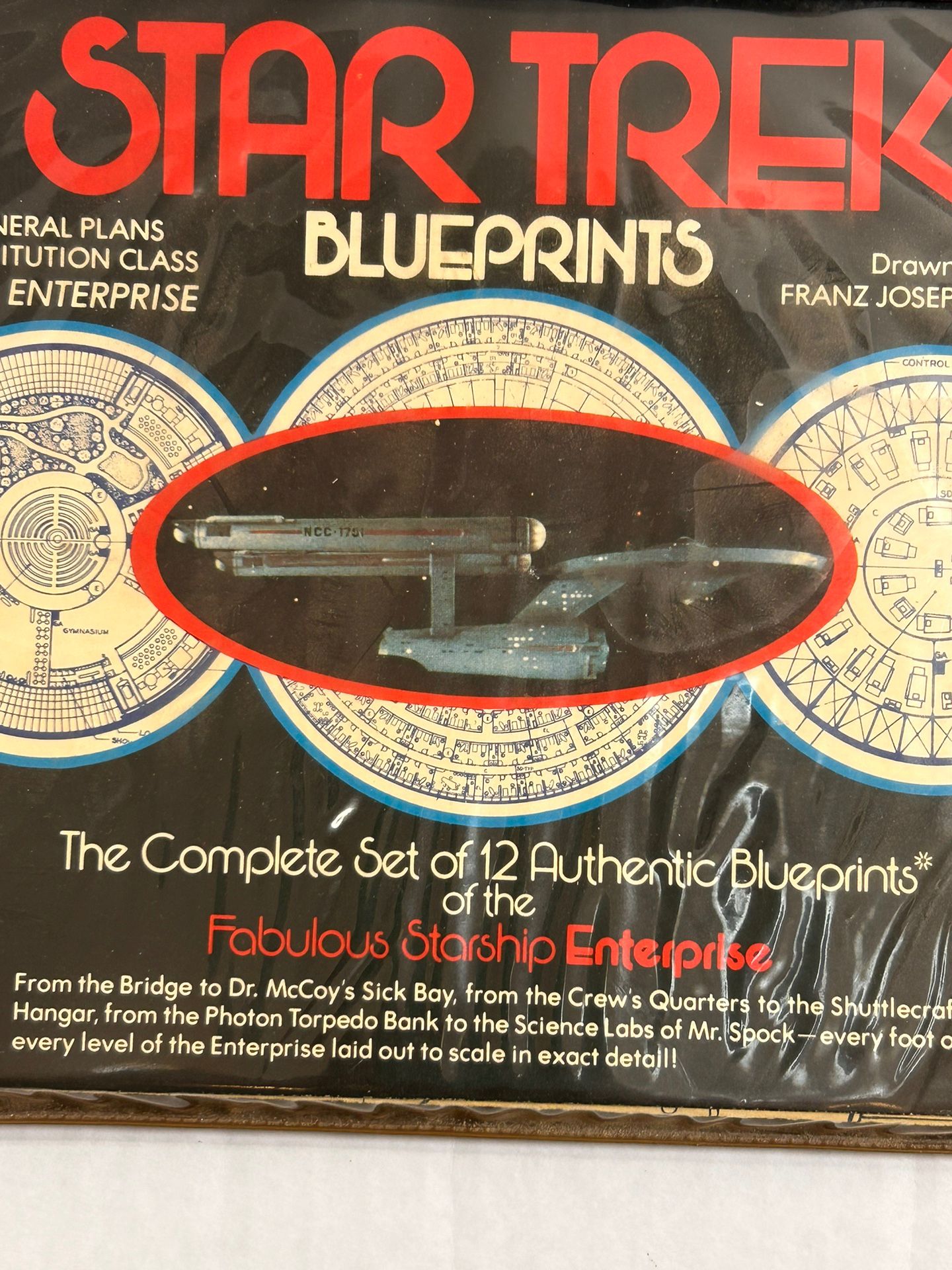 Vintage 1975 Star Trek USS Enterprise Blueprints