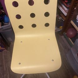 Wooden Yellow Chair 