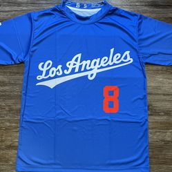 Full Sublimation  Dri-Fit, Los Angeles #8 NEW  SM/MD/LG