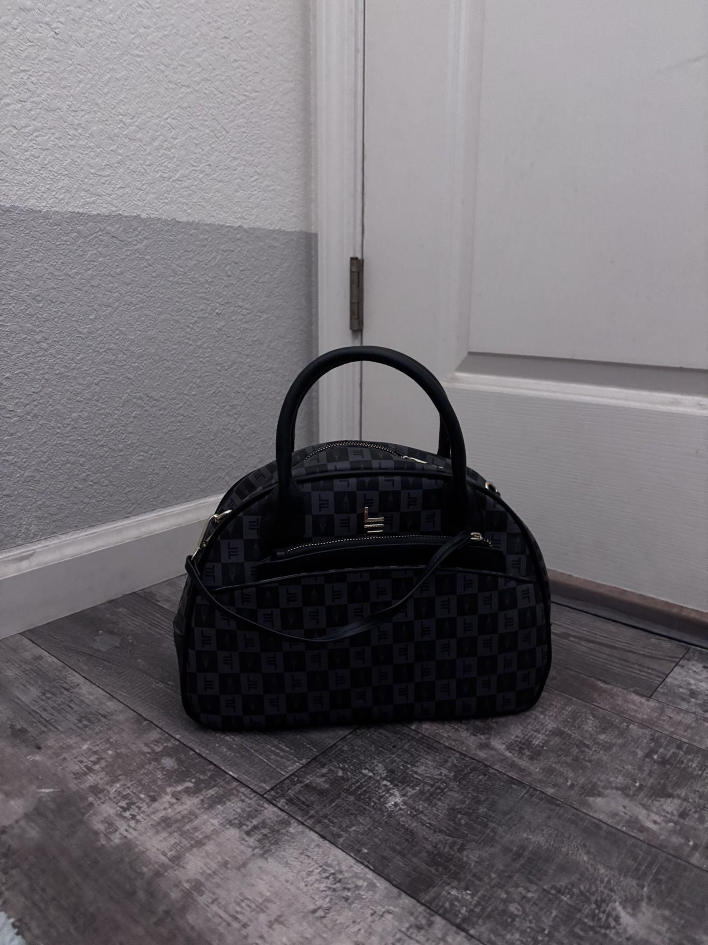 Black And Gray Medium Bag