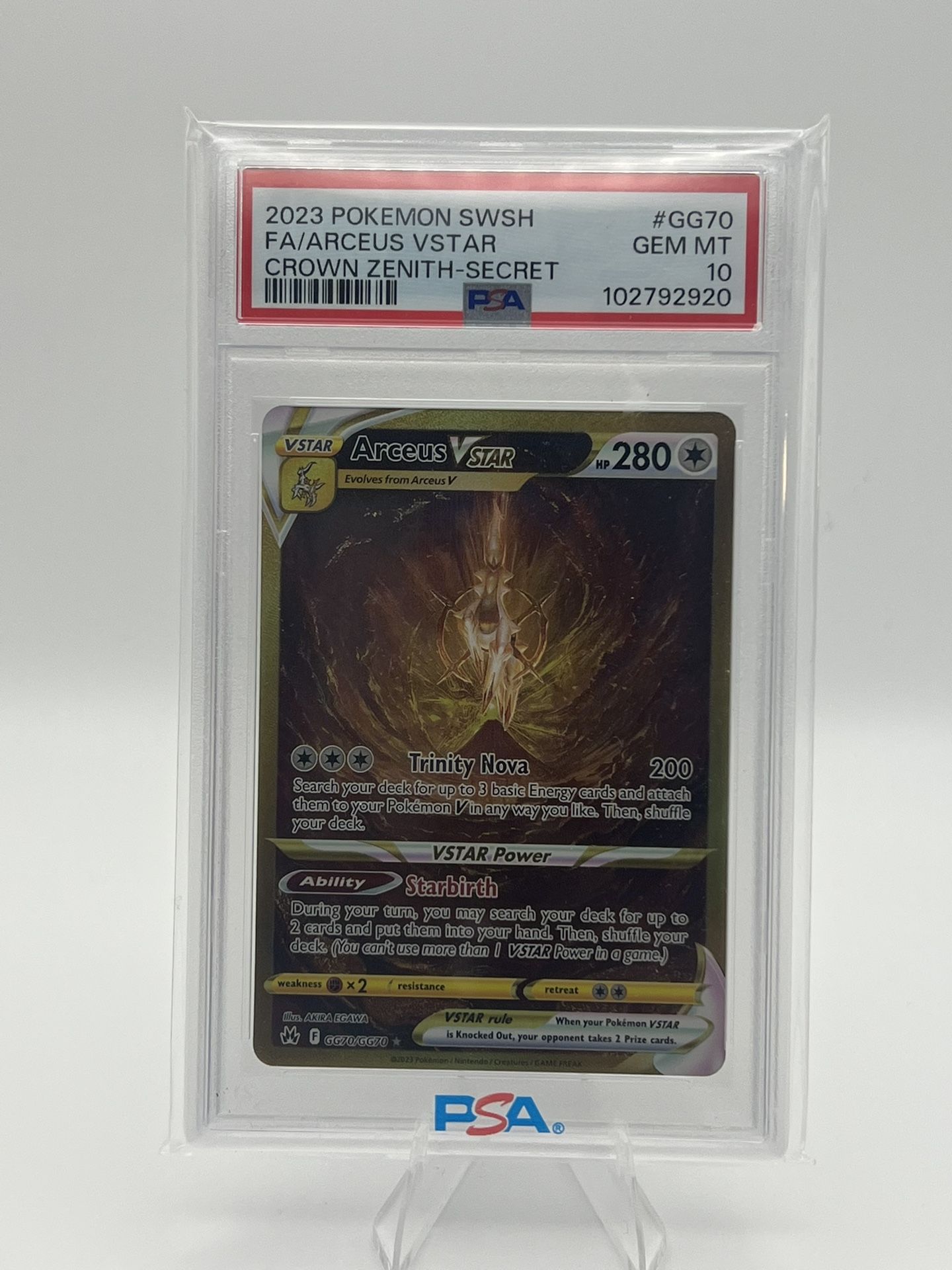 Arceus VSTAR (Secret) GG70/GG70 Crown Zenith: Galarian Gallery Holo