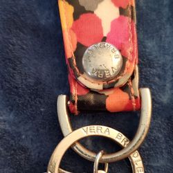 Vera Bradley Pixie Confetti Keychain. 