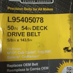 Riding Mower Sunbelt Deck Drive Belt 50x54