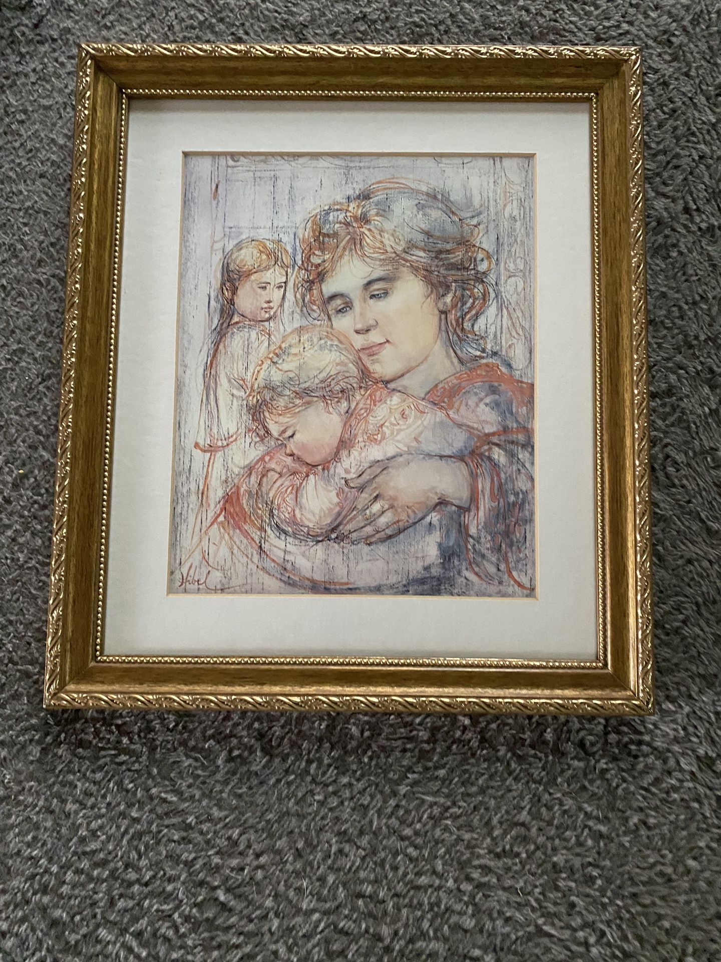 "Mother's Handful" by Edna Hibel