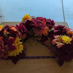 Fall Flowers Candle Holder