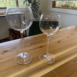 Wine Glasses- Red and white