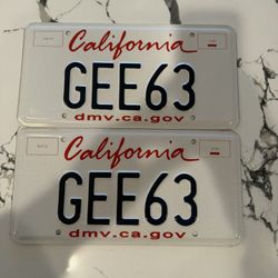Mercedes Benz G63 License Plates