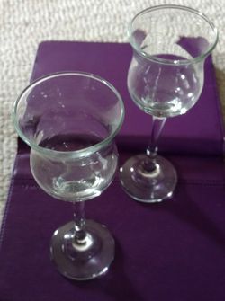 Crystal glasses / candle holder