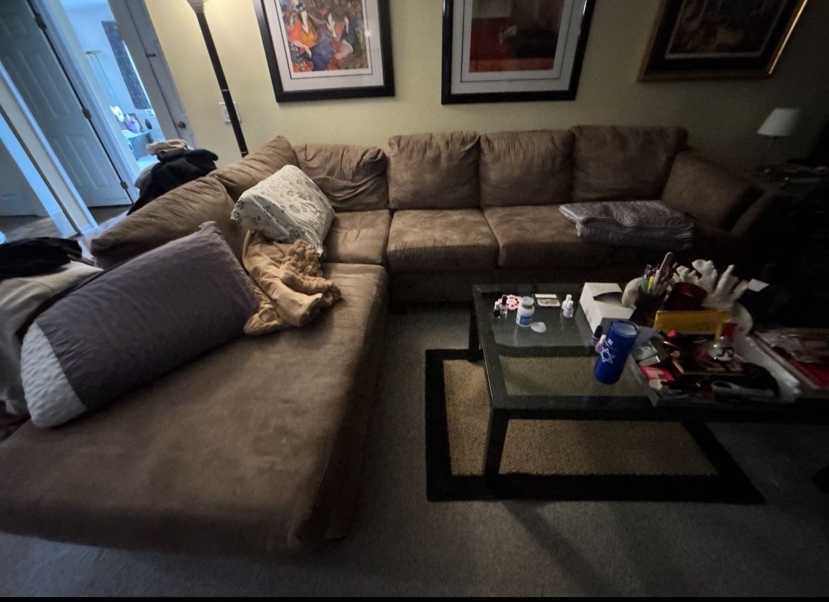 Sectional Tan Couch