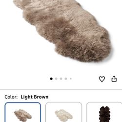 Real Sheepskin Rug 2x6 ft | Sheepskin Rugs for Living Room and Sofa | Bedside Rugs for Bedrooms | Large Fluffy Rug is Breathable & Heat-regulating in 