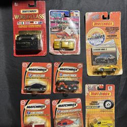 Mixed lot of Matchbox diecast cars sold as a bundle. Includes a variety of vintage, collector, and promotional Matchbox vehicles. 