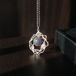 925 Sterling  Silver Antique Necklace 