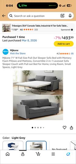 Sleep sofa